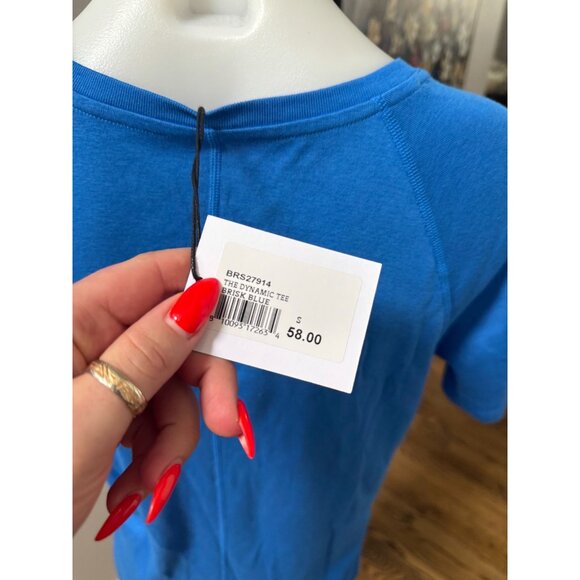 NWT ALL ACCESS Bandier The Dynamic Tee Brisk Blue Size Small - Picture 3 of 4